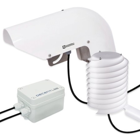 DL-CWS2 sensor LoRaWAN de mantenimiento invernal de carreteras de alta precisi&Atilde;&sup3;n con escudo contra radiaci&Atilde;&sup3;n